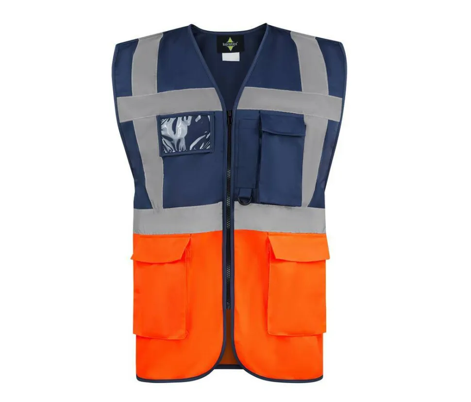 KORNTEX KX226 - Gilet de sécurité multifonctionnel avec poches