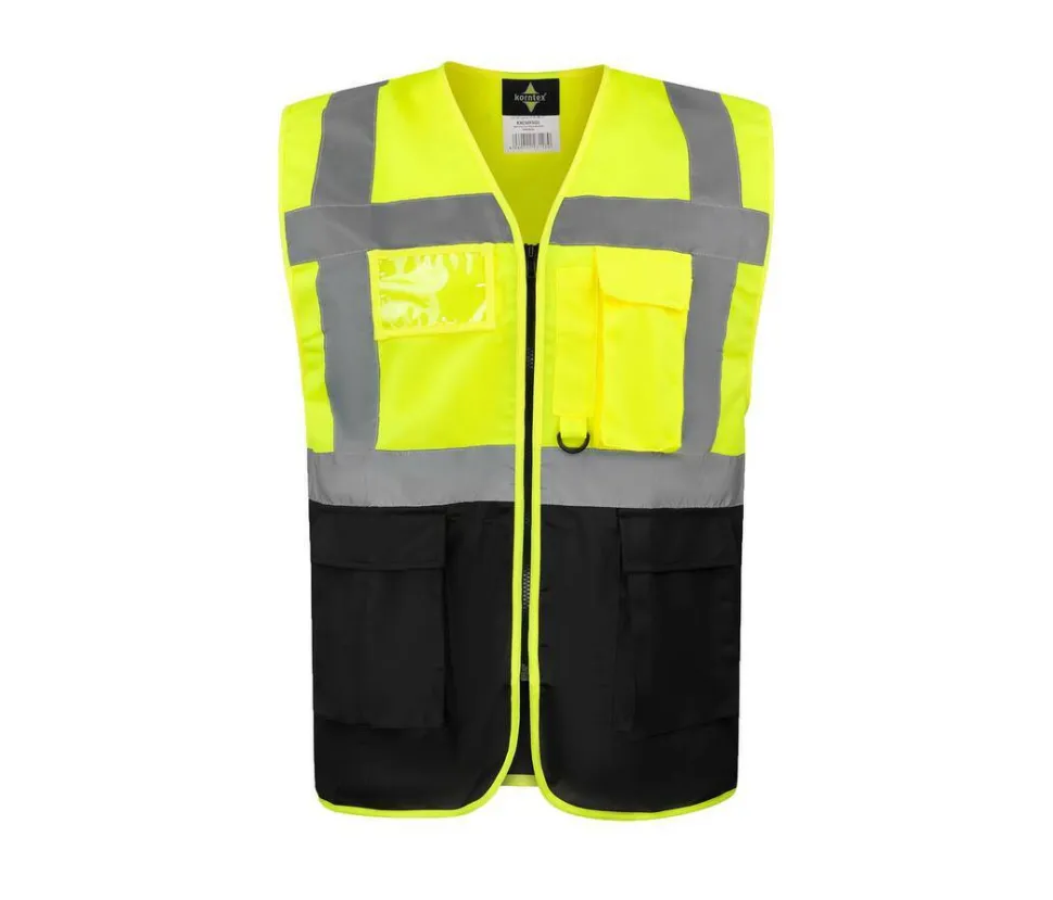 KORNTEX KX226 - Gilet de sécurité multifonctionnel avec poches