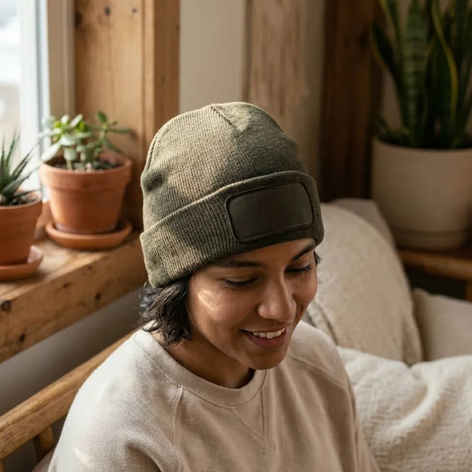 K-up KP891 - Bonnet recyclé avec patch et doublure Thinsulate