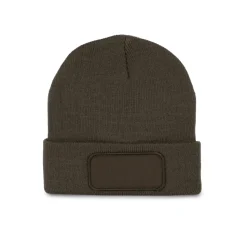 K-up KP895 - Bonnet Tricoté avec Patch Personnalisable
