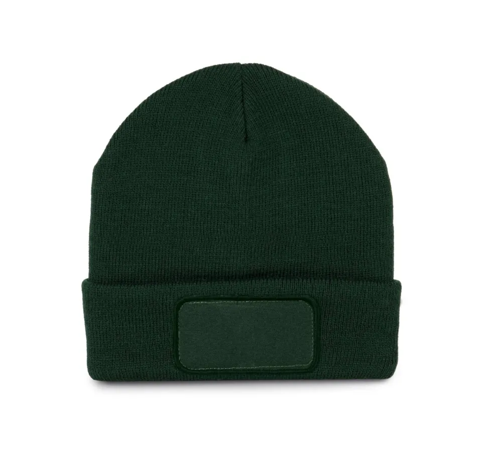 K-up KP895 - Bonnet Tricoté avec Patch Personnalisable