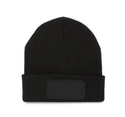 K-up KP895 - Bonnet Tricoté avec Patch Personnalisable