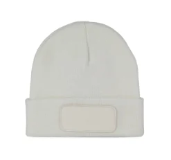 K-up KP895 - Bonnet Tricoté avec Patch Personnalisable