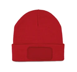 K-up KP895 - Bonnet Tricoté avec Patch Personnalisable