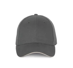 K-up KP185 - Casquette avec visière sandwich contrastée - 6 panneaux