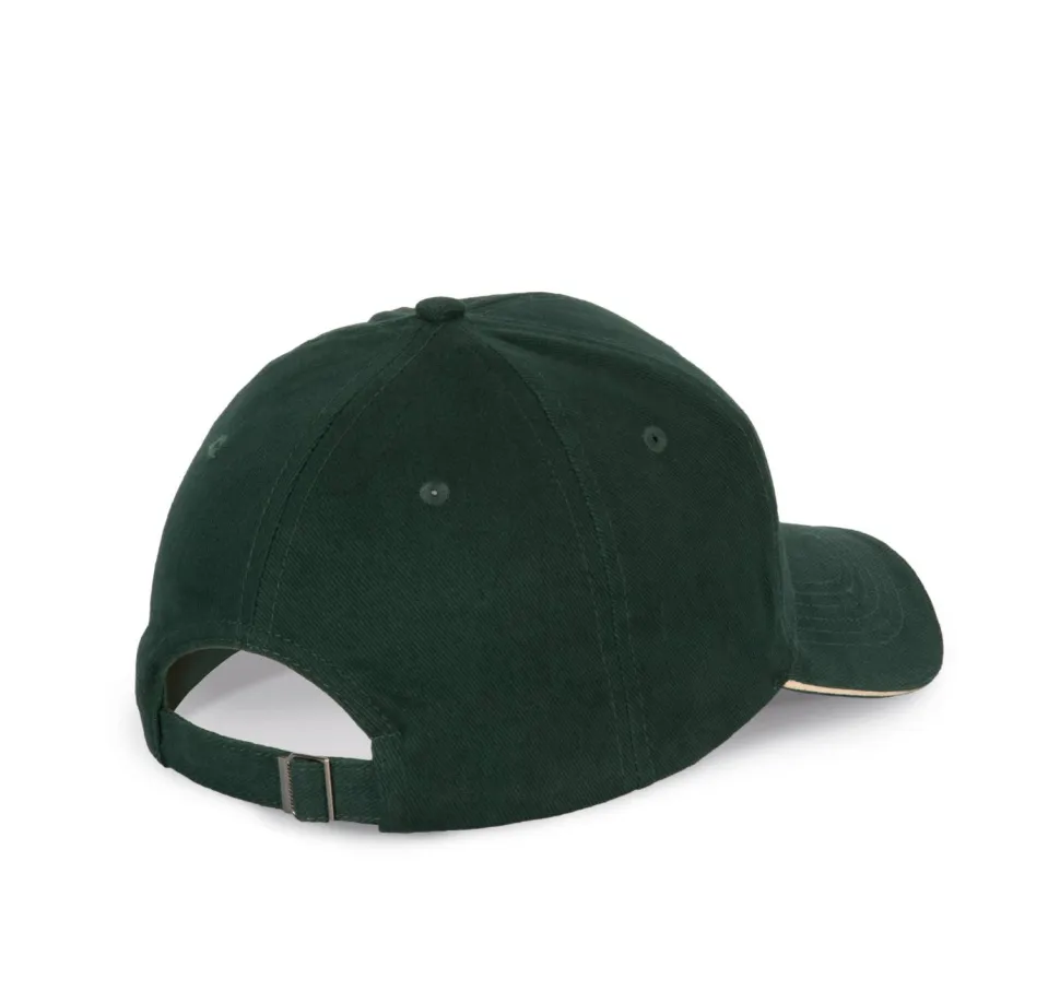 K-up KP185 - Casquette avec visière sandwich contrastée - 6 panneaux