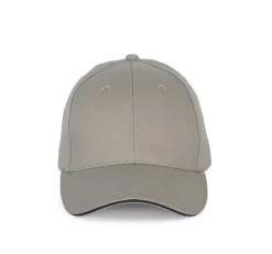 K-up KP185 - Casquette avec visière sandwich contrastée - 6 panneaux