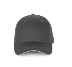 K-up KP191 - Casquette avec visière sandwich contrastée - 6 panneaux