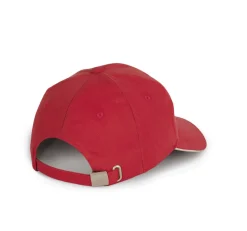 K-up KP198 - Casquette en Coton Bio à Visière Contrastée - 6 Panneaux