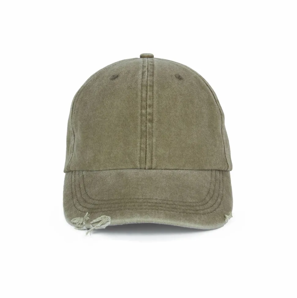 K-up KP235 - Casquette vintage effet déchiré - 6 panneaux