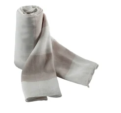 K-up KP067 - Écharpe Légère en Voile de Coton à Rayures