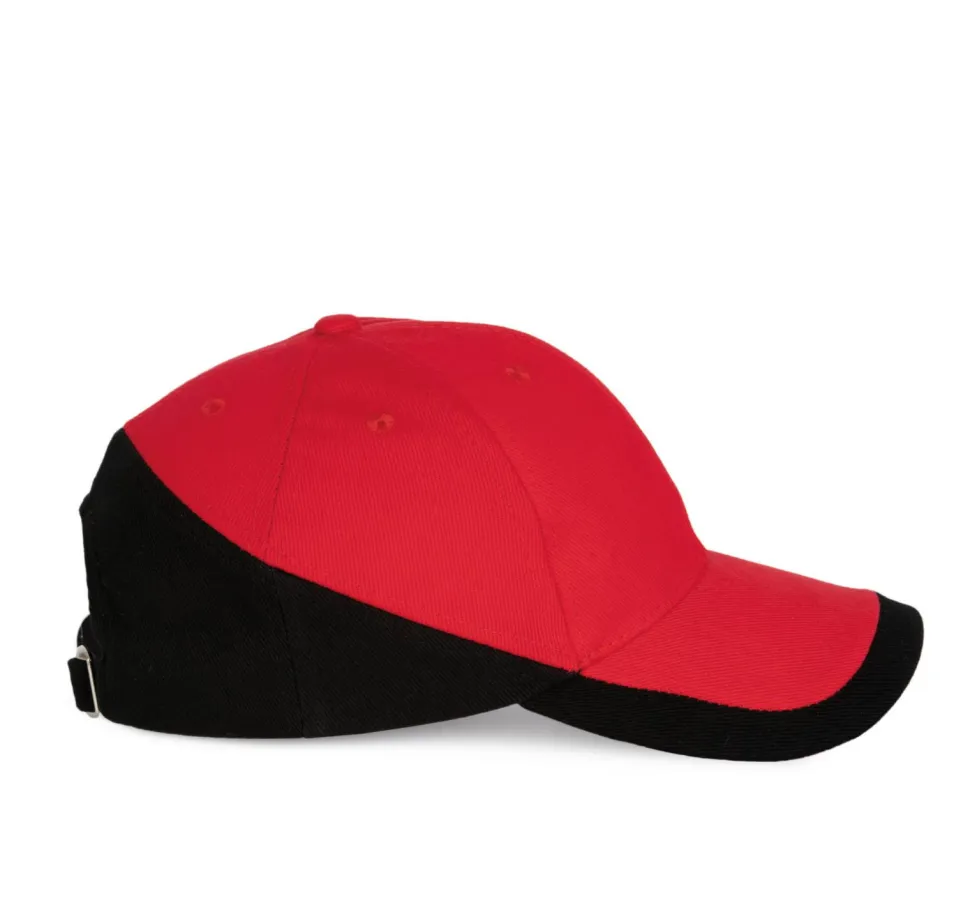 K-up KP045 - RACING - CASQUETTE BICOLORE 6 PANNEAUX