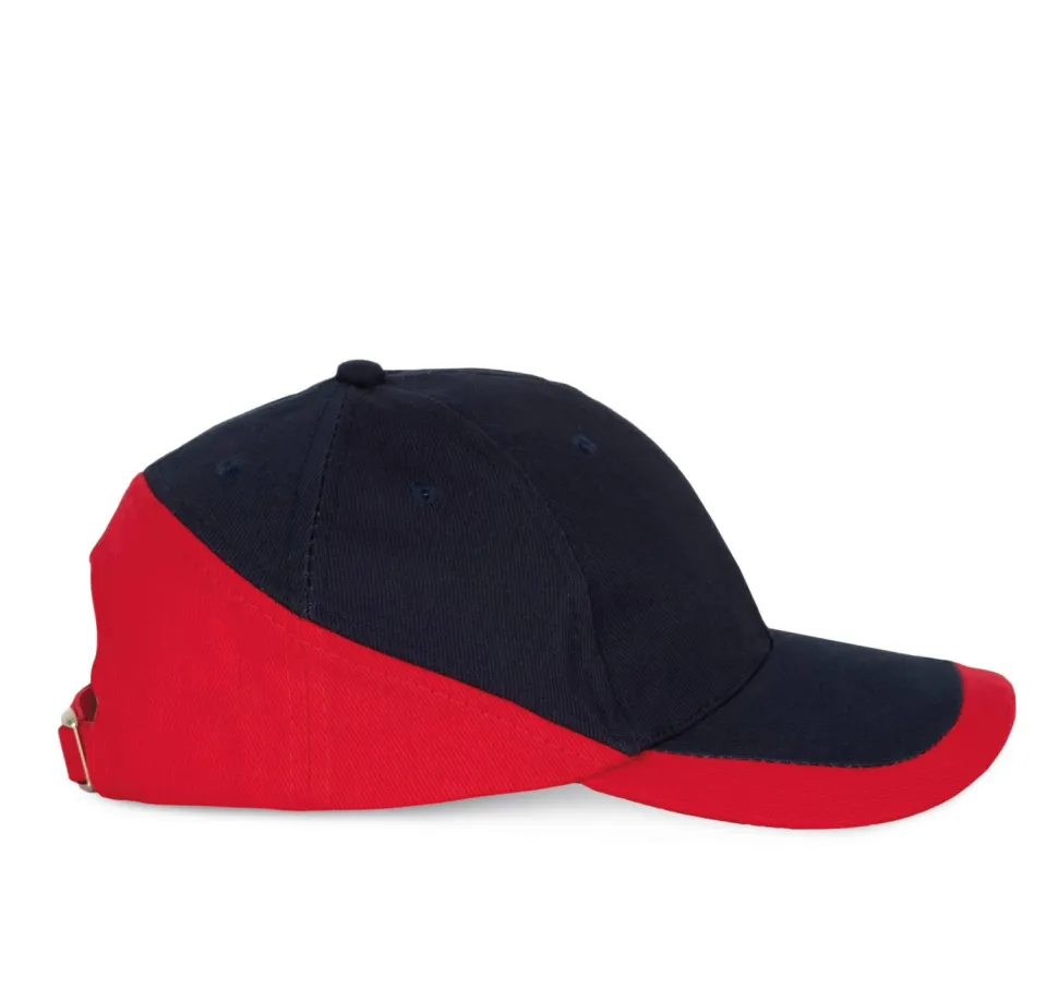 K-up KP045 - RACING - CASQUETTE BICOLORE 6 PANNEAUX