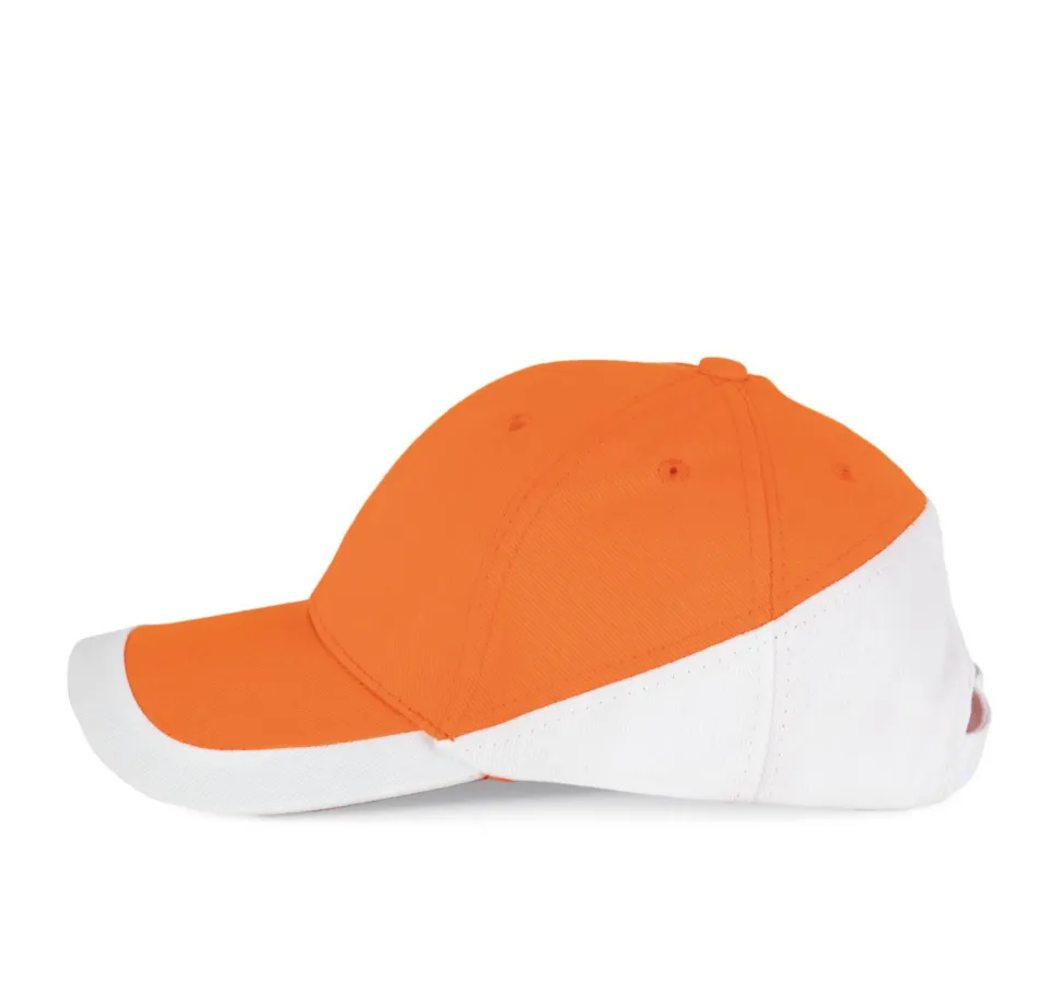 K-up KP045 - RACING - CASQUETTE BICOLORE 6 PANNEAUX
