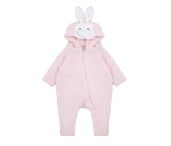 LARKWOOD LW073 - Pyjama Bébé à Capuche Oreilles de Lapin