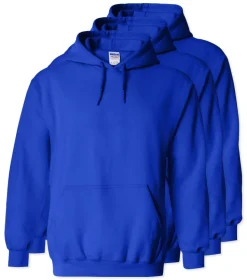 Lot de 3 Gildan 18500 - Sweat à capuche en molleton Heavy Blend