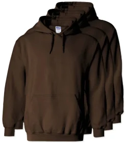 Lot de 3 Gildan 18500 - Sweat à capuche en molleton Heavy Blend