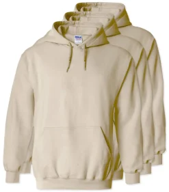 Lot de 3 Gildan 18500 - Sweat à capuche en molleton Heavy Blend