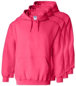 Lot de 3 Gildan 18500 - Sweat à capuche en molleton Heavy Blend