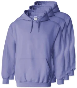 Lot de 3 Gildan 18500 - Sweat à capuche en molleton Heavy Blend