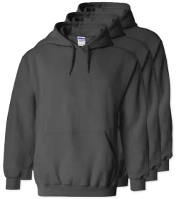 Lot de 3 Gildan 18500 - Sweat à capuche en molleton Heavy Blend