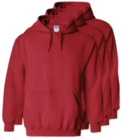 Lot de 3 Gildan 18500 - Sweat à capuche en molleton Heavy Blend