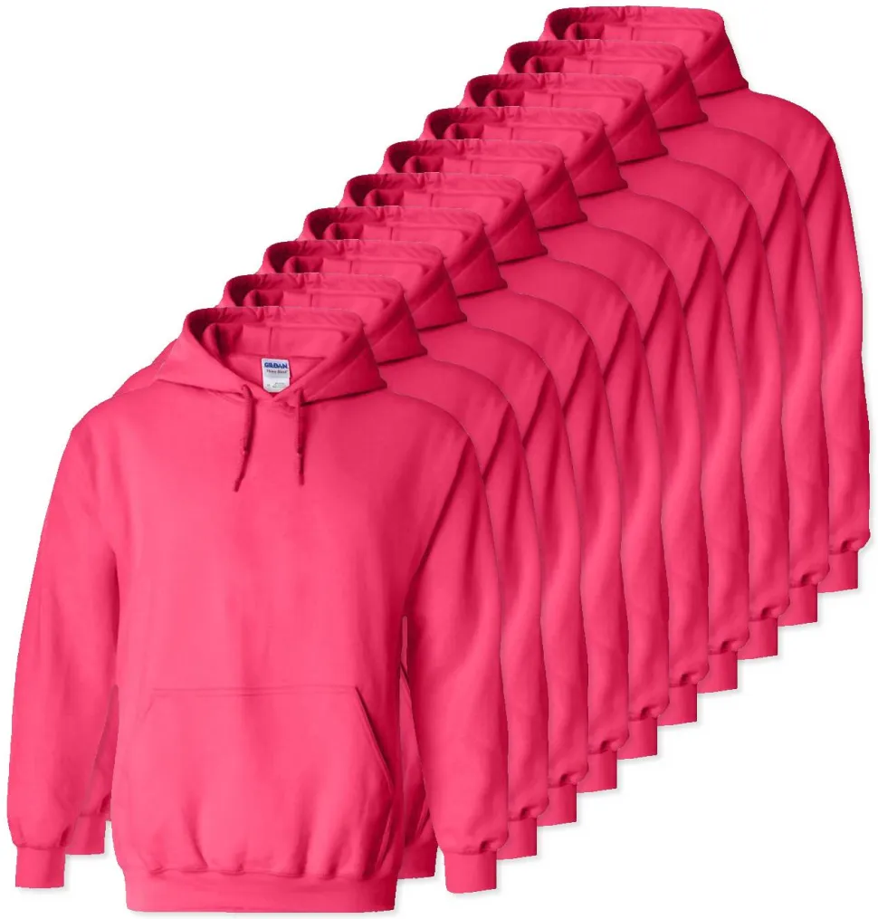 Lot de 100 Gildan 18500 - Sweat à capuche en molleton Heavy Blend