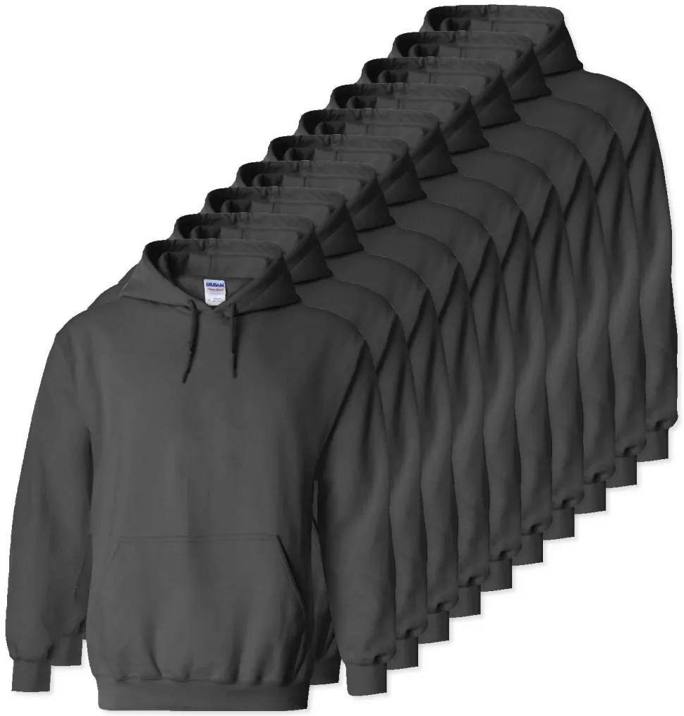 Lot de 100 Gildan 18500 - Sweat à capuche en molleton Heavy Blend