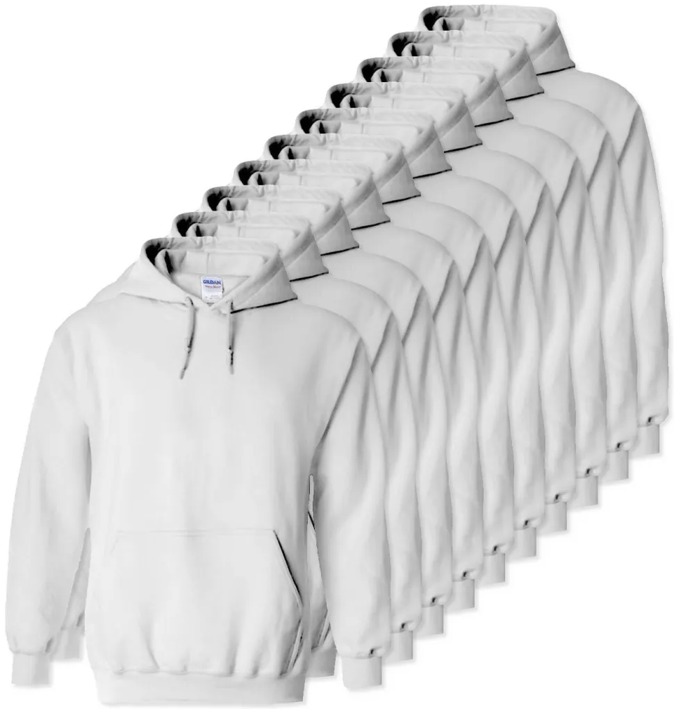 Lot de 100 Gildan 18500 - Sweat à capuche en molleton Heavy Blend
