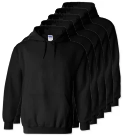 Lot de 5 Gildan 18500 - Sweat à capuche en molleton épais