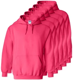 Lot de 5 Gildan 18500 - Sweat à capuche en molleton épais