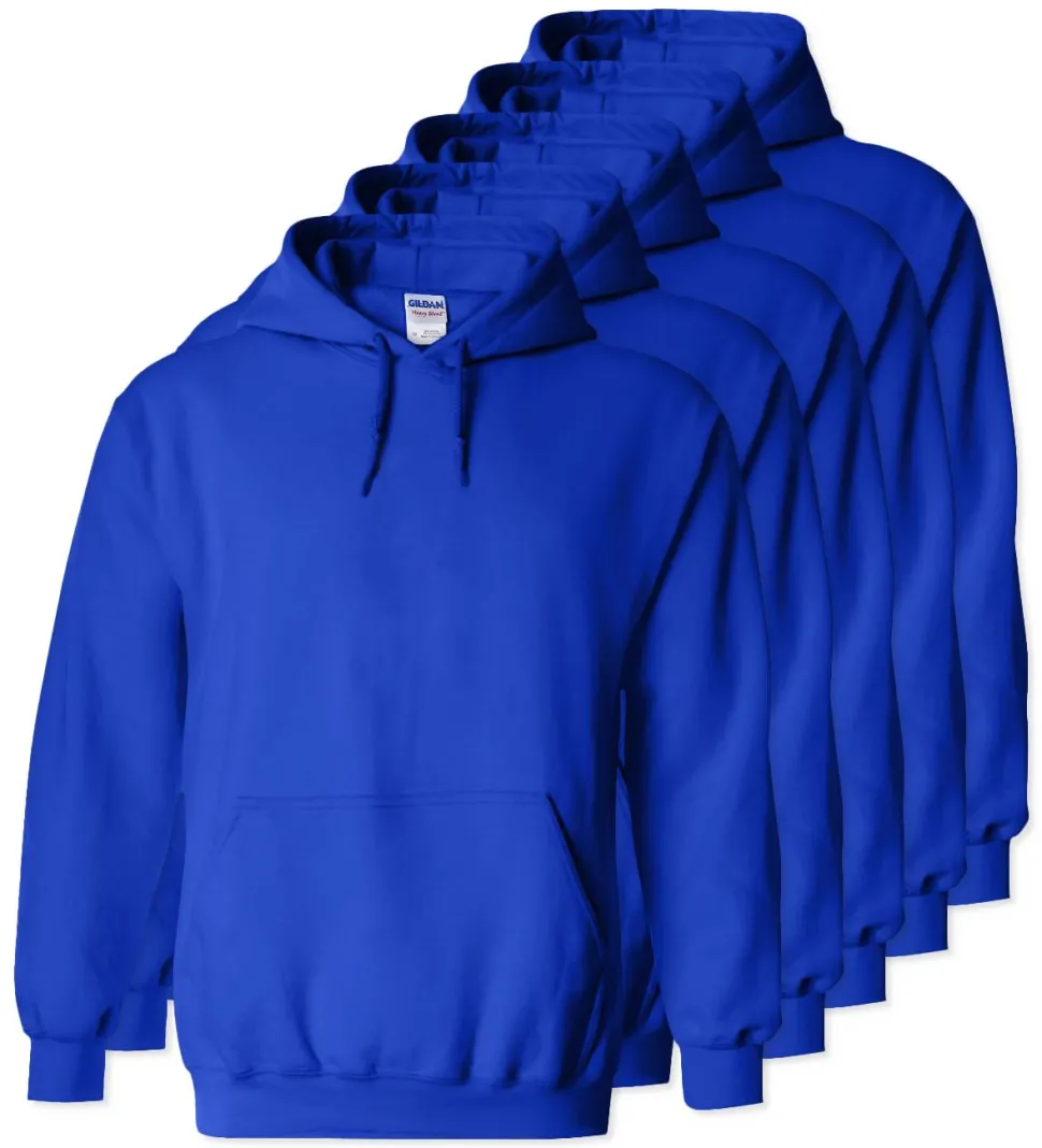 Lot de 5 Gildan 18500 - Sweat à capuche en molleton épais