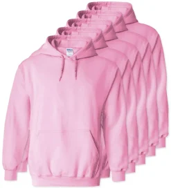 Lot de 5 Gildan 18500 - Sweat à capuche en molleton épais