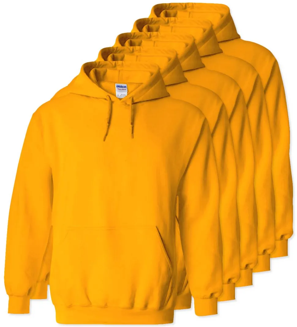 Lot de 5 Gildan 18500 - Sweat à capuche en molleton épais