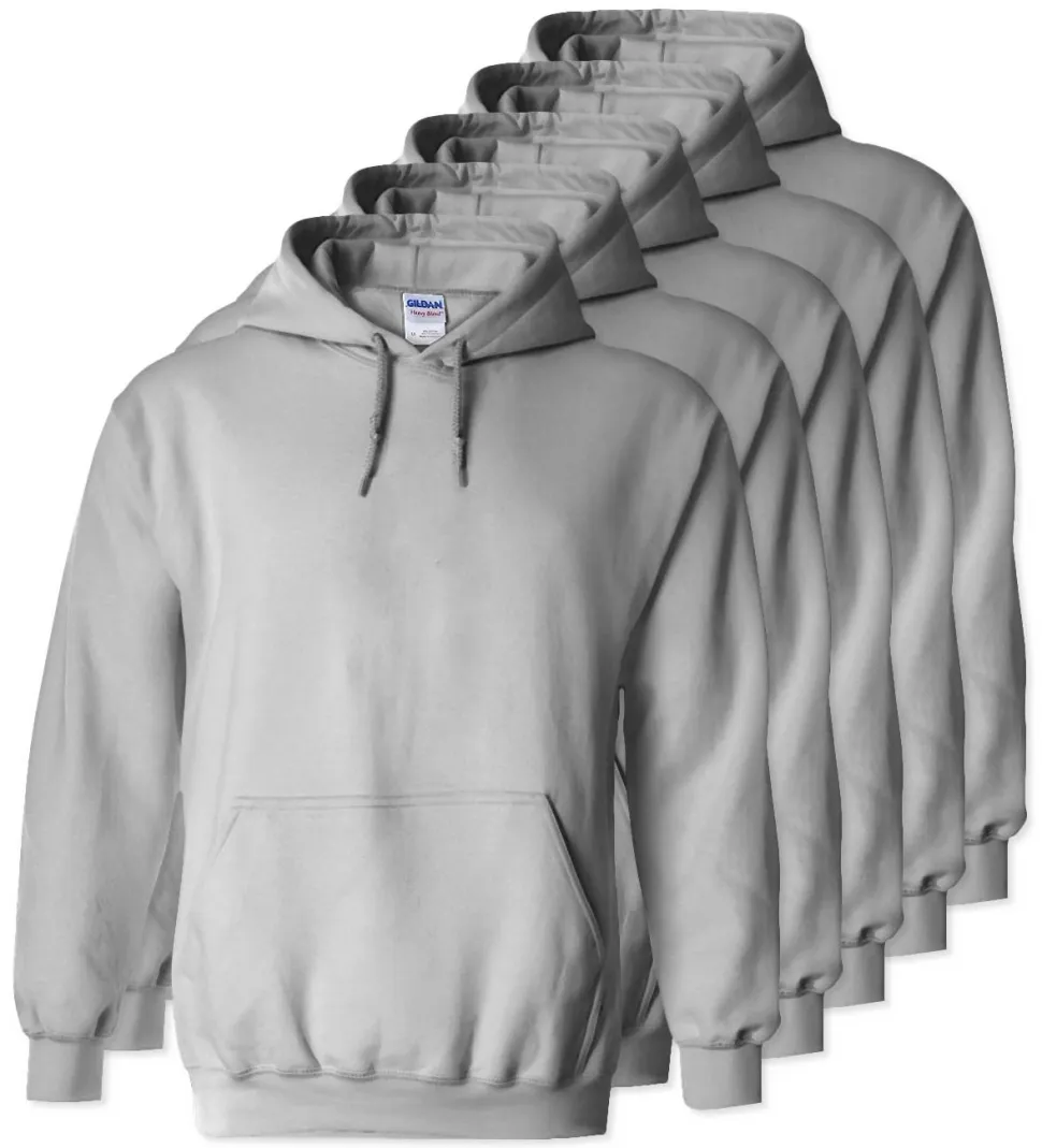 Lot de 5 Gildan 18500 - Sweat à capuche en molleton épais