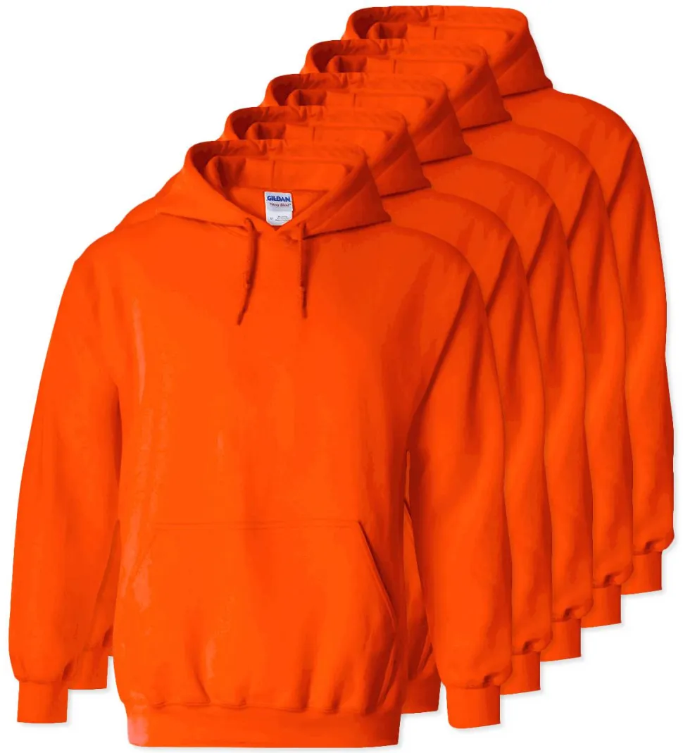 Lot de 5 Gildan 18500 - Sweat à capuche en molleton épais