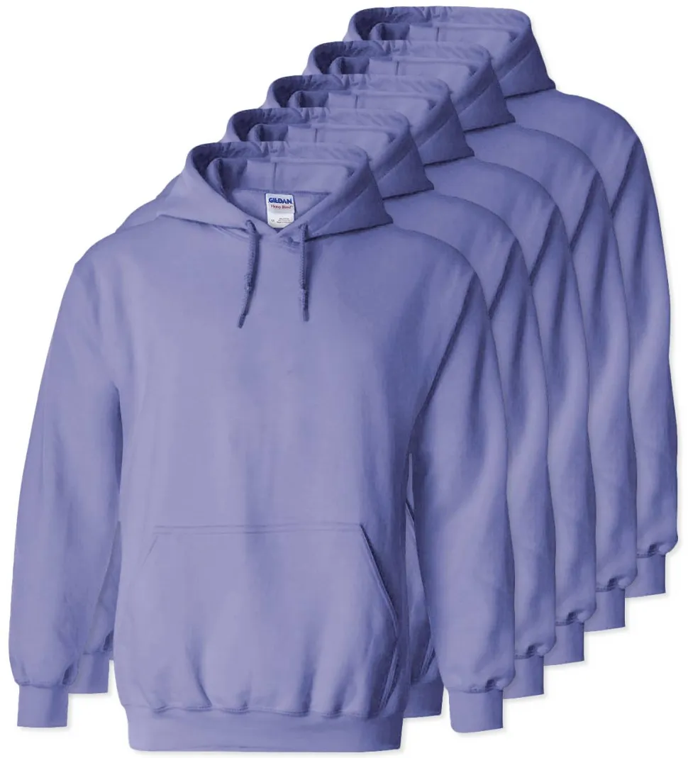 Lot de 5 Gildan 18500 - Sweat à capuche en molleton épais