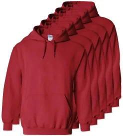 Lot de 5 Gildan 18500 - Sweat à capuche en molleton épais