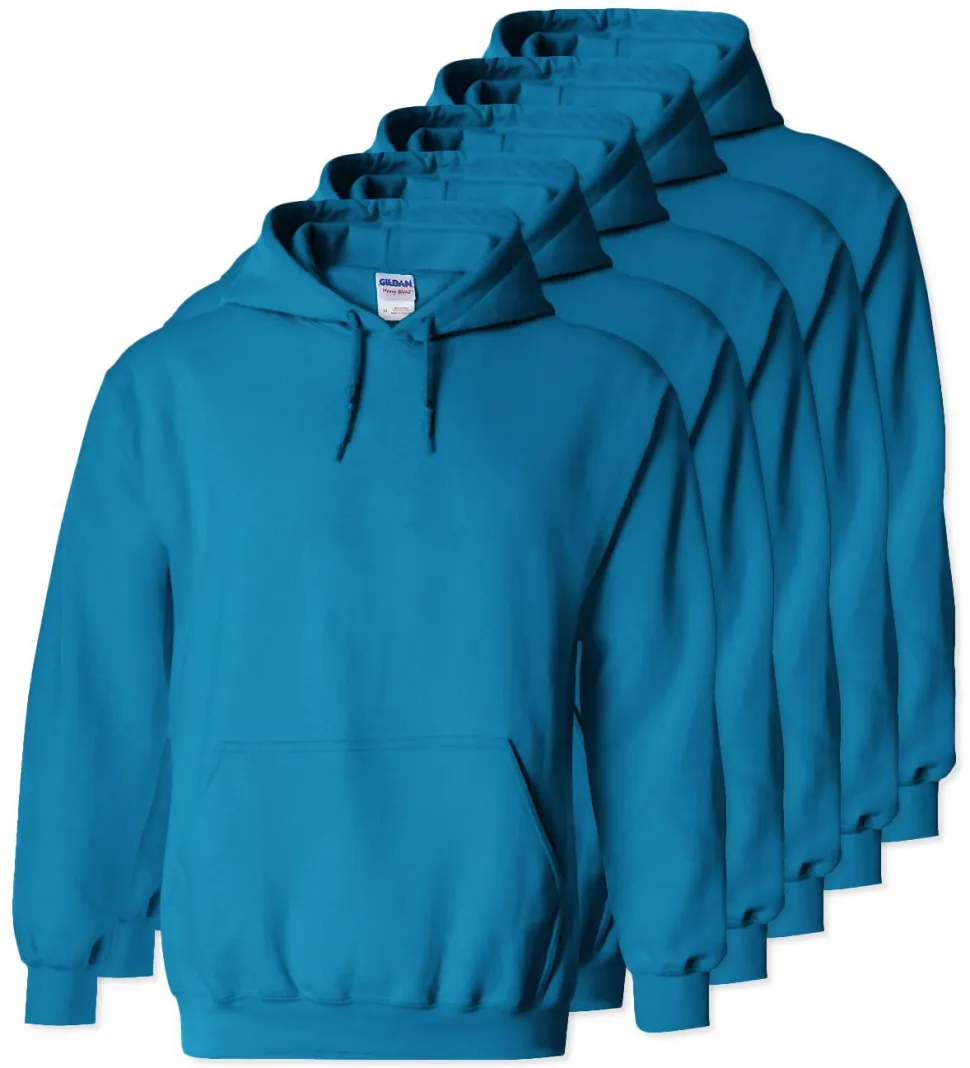 Lot de 5 Gildan 18500 - Sweat à capuche en molleton épais