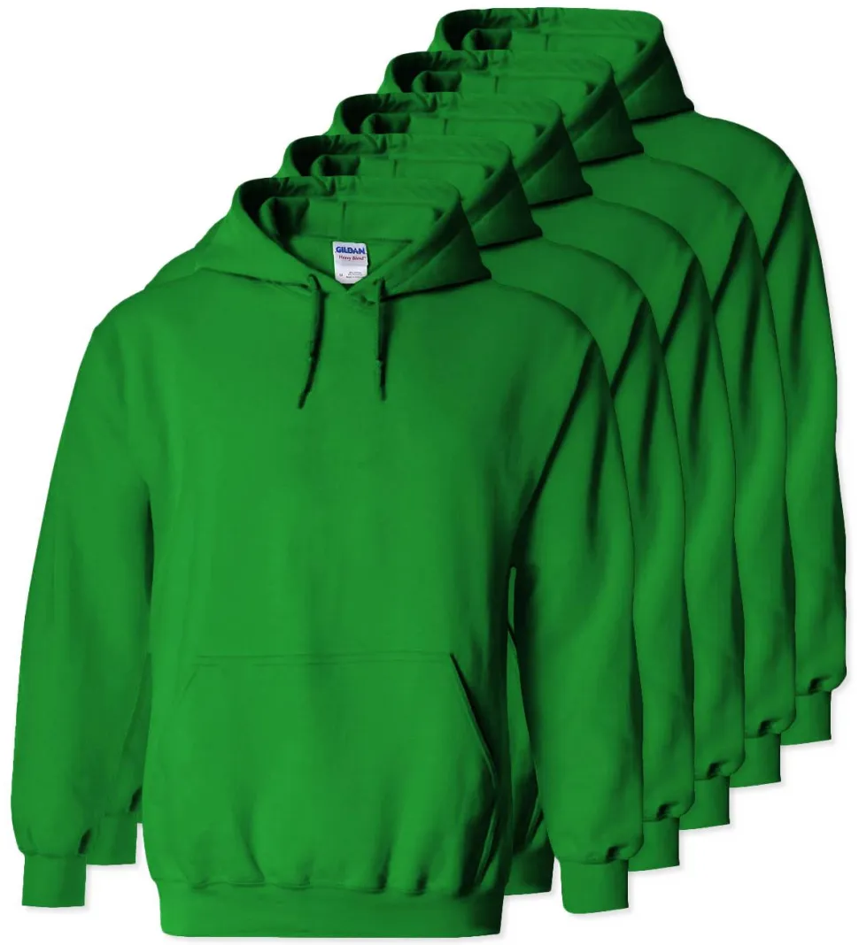 Lot de 5 Gildan 18500 - Sweat à capuche en molleton épais