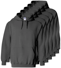Lot de 5 Gildan 18500 - Sweat à capuche en molleton épais