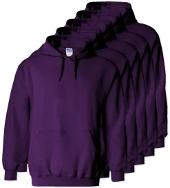 Lot de 5 Gildan 18500 - Sweat à capuche en molleton épais