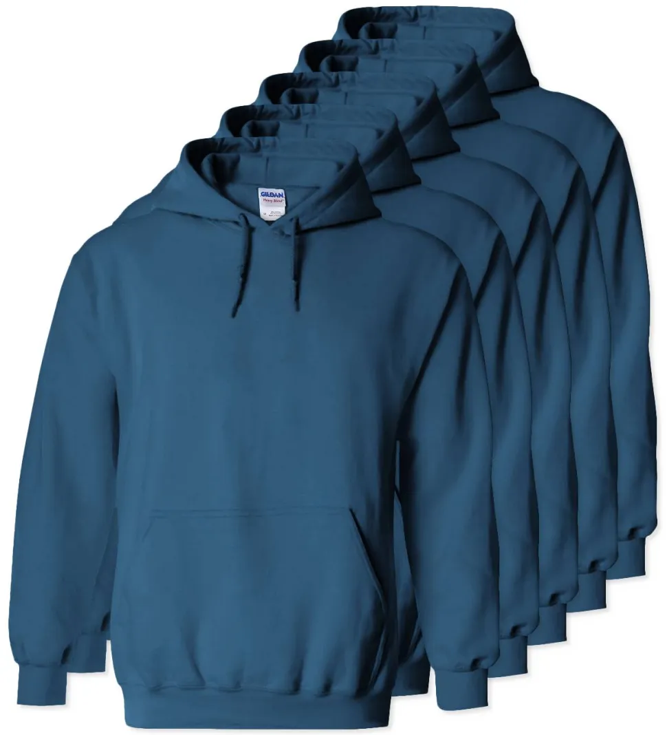 Lot de 5 Gildan 18500 - Sweat à capuche en molleton épais