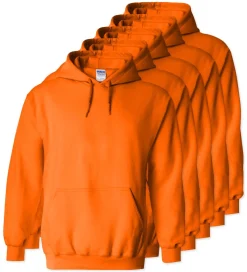Lot de 5 Gildan 18500 - Sweat à capuche en molleton épais