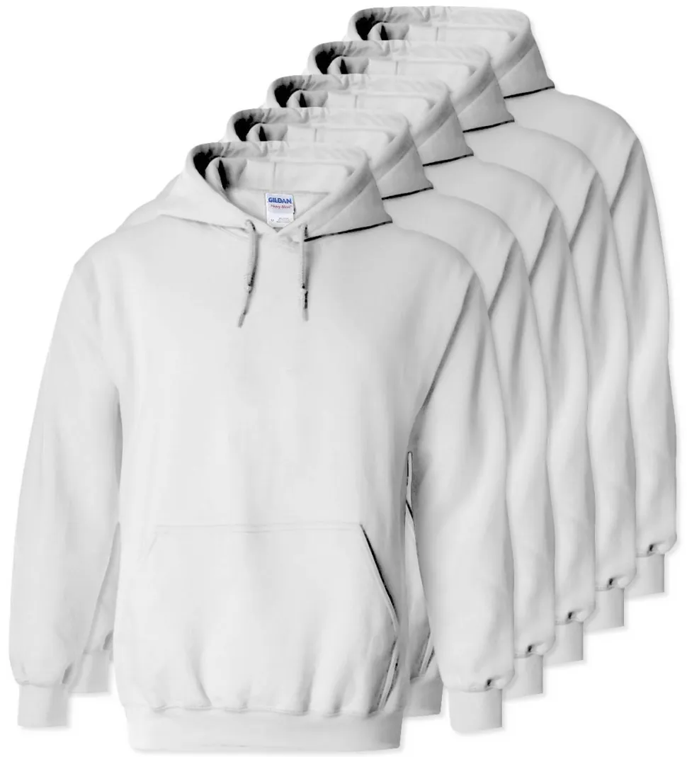Lot de 5 Gildan 18500 - Sweat à capuche en molleton épais