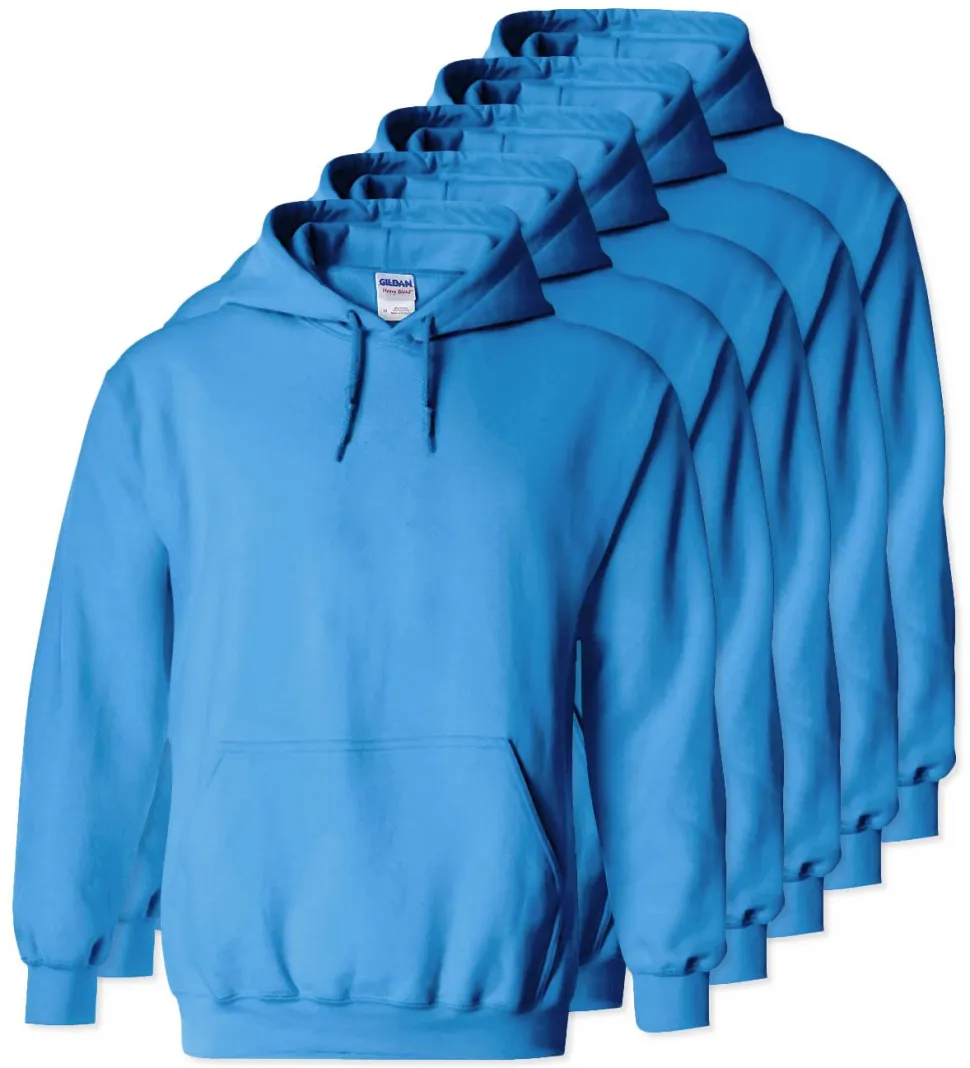 Lot de 5 Gildan 18500 - Sweat à capuche en molleton épais