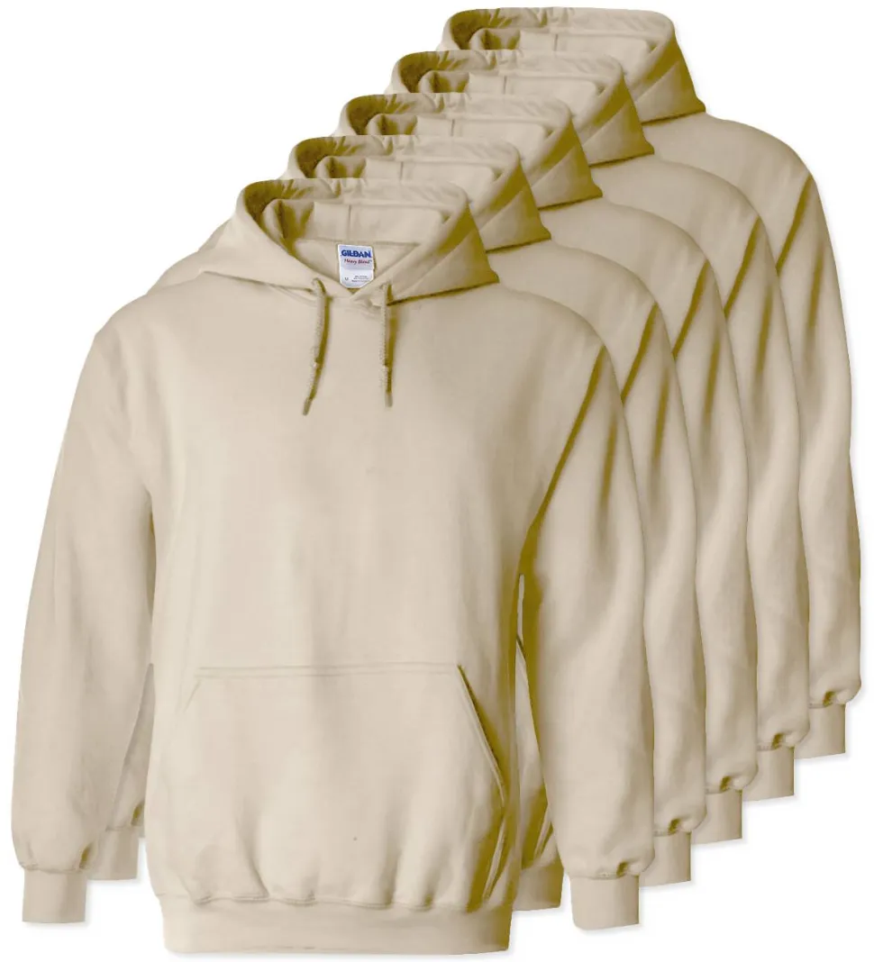 Lot de 5 Gildan 18500 - Sweat à capuche en molleton épais
