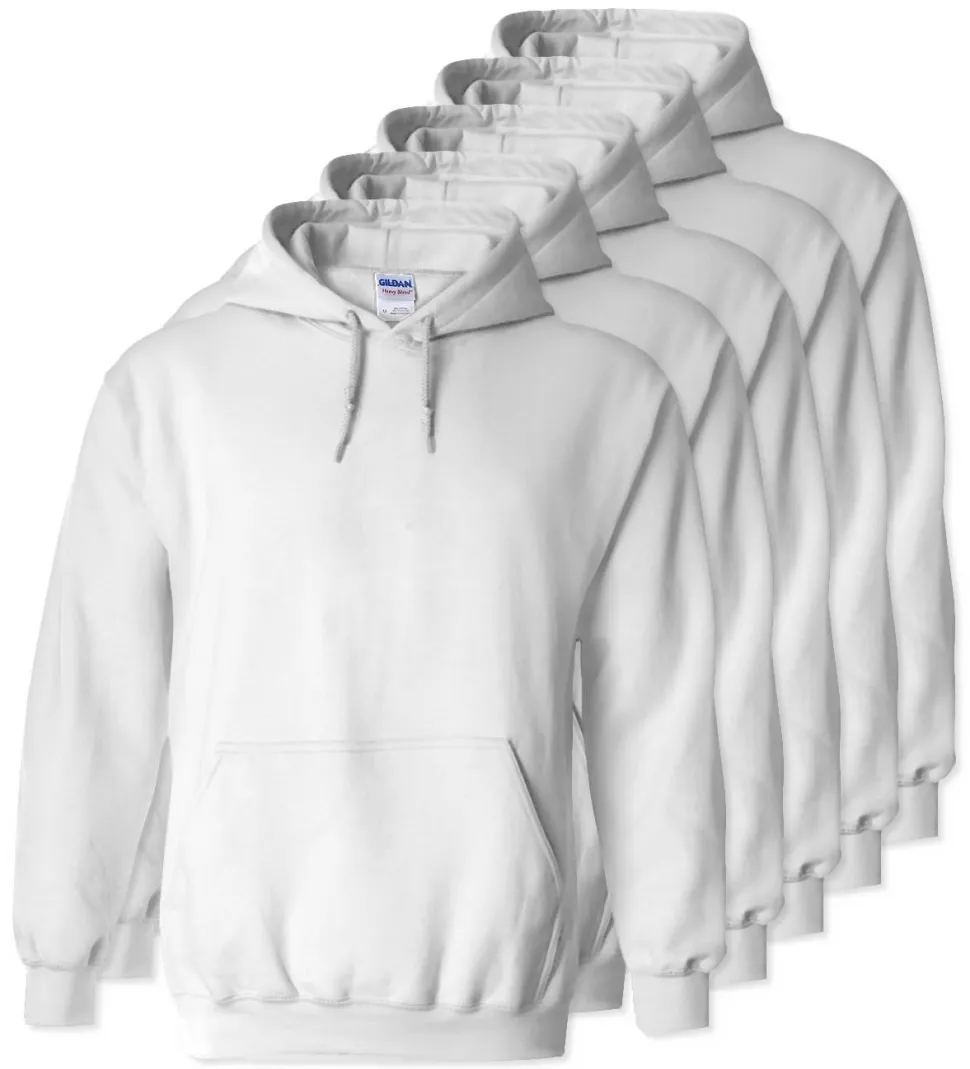 Lot de 5 Gildan 18500 - Sweat à capuche en molleton épais
