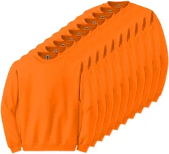 Lot de 10 Gildan 18000 - Sweat-shirt à col rond