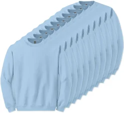 Lot de 10 Gildan 18000 - Sweat-shirt à col rond